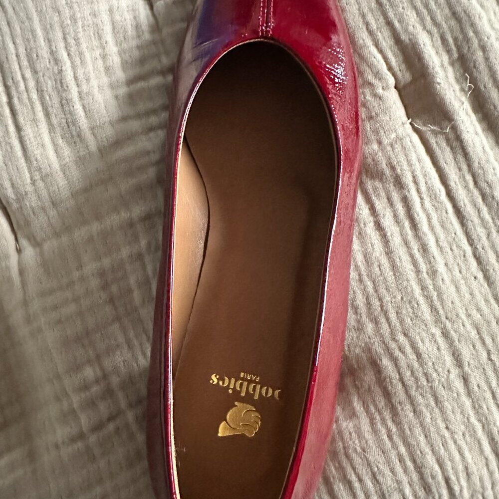Bobbies Paris Size 40 (9us) Zélie low heel pumps in Cherry Gloss - NEW IN BOX - Picture 6 of 7